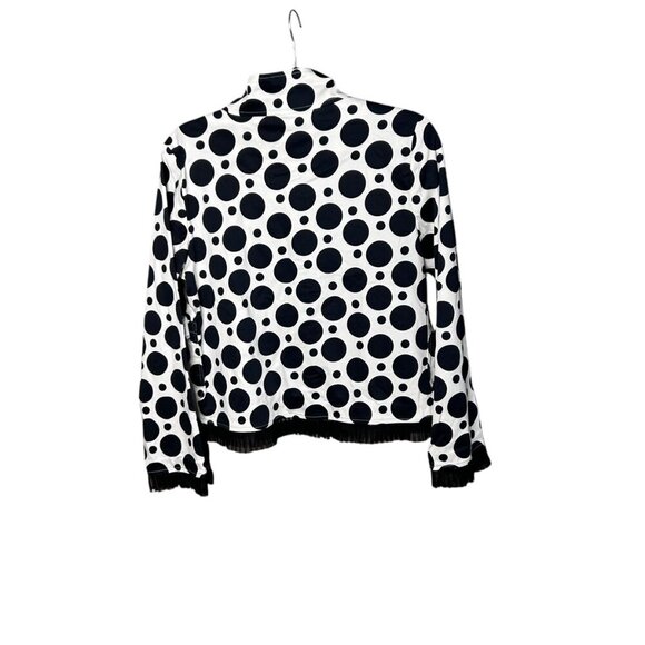 UBU Black and White Scattered Polka Dots Jacket Size Small NWT - Picture 2 of 11